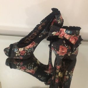 Betsey Johnson Cammie Open-toe pump heels